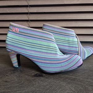 United Nude Fold Mid Booties, Candy Pastel Rainbow